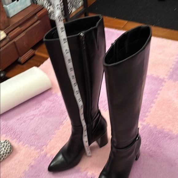 Anne Klein Black Heeled Boots - Picture 2 of 13